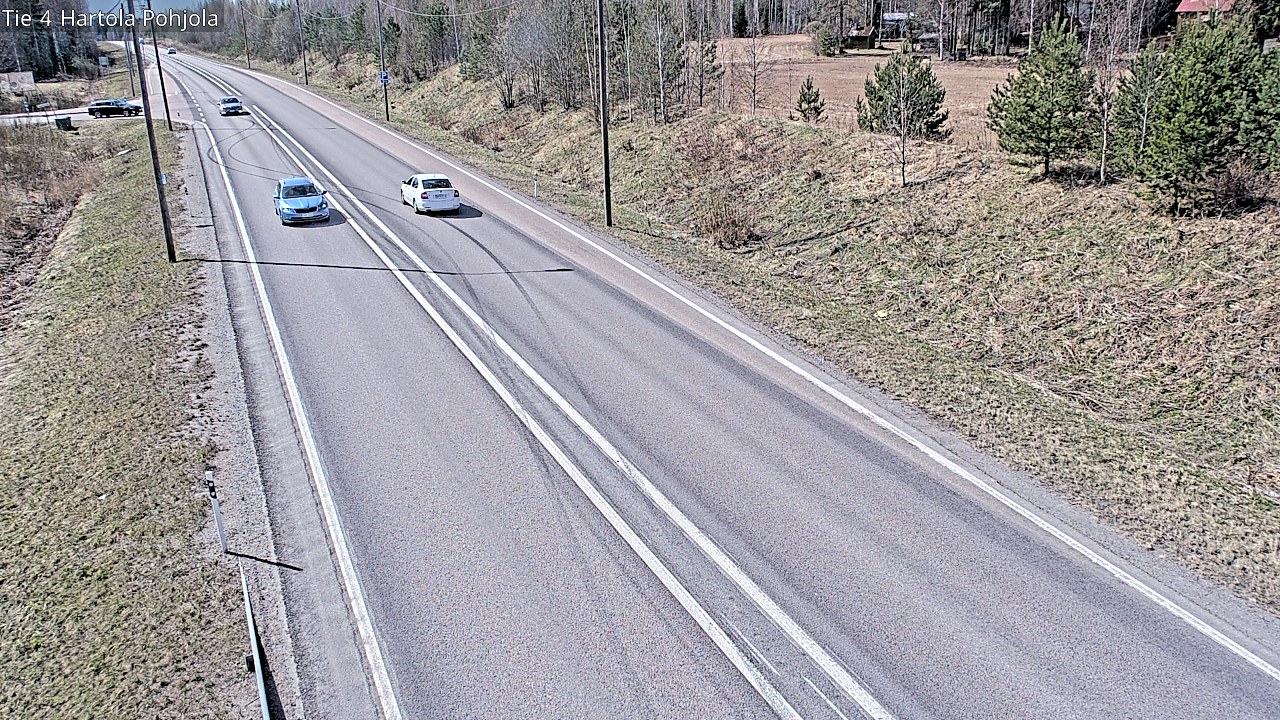 Weather Camera Image Road 4 Hartola, Pohjola, Hartola, Päijät-Häme