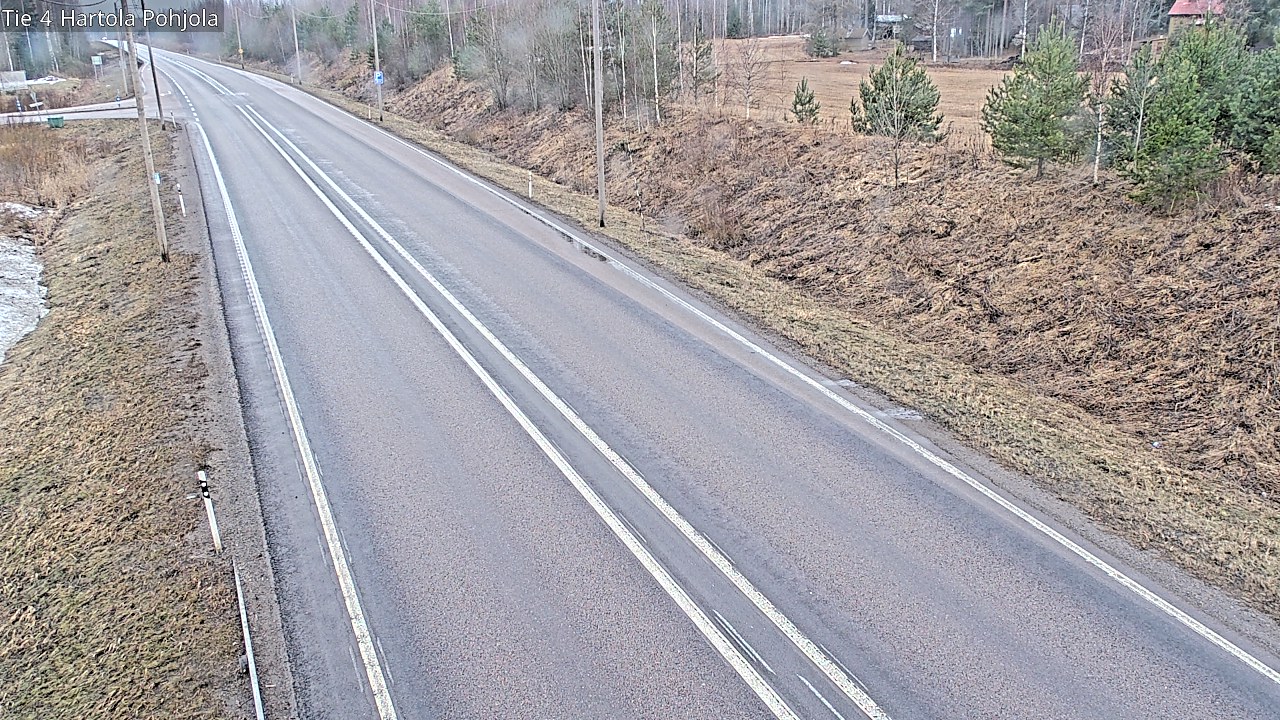 Weather Camera Image Road 4 Hartola, Pohjola, Hartola, Päijät-Häme