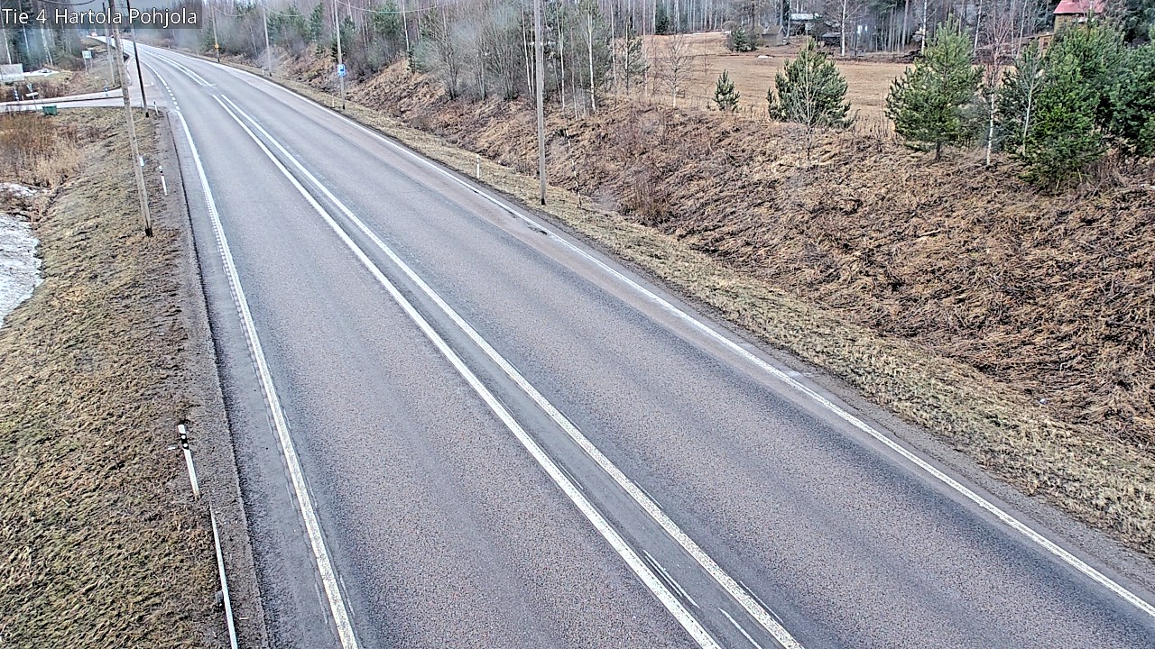 Weather Camera Image Road 4 Hartola, Pohjola, Hartola, Päijät-Häme