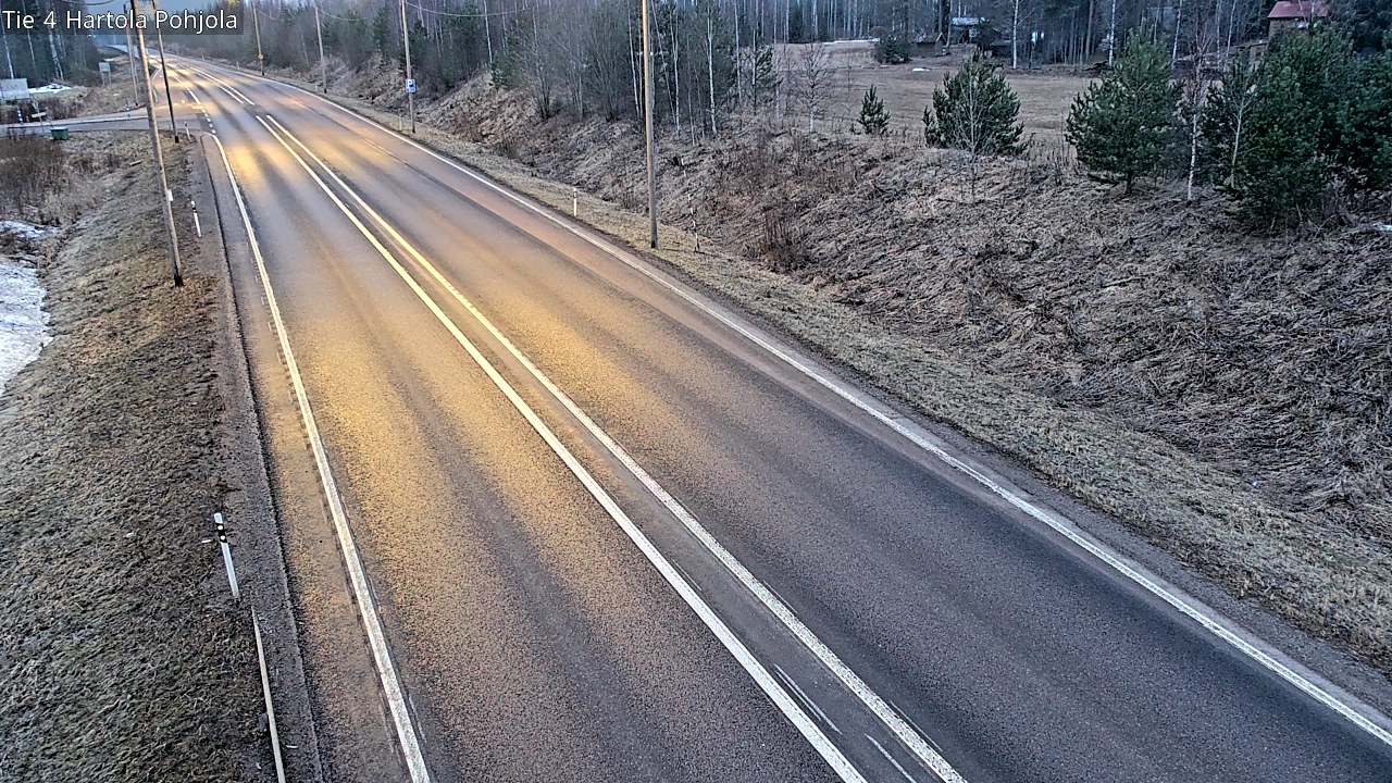 Weather Camera Image Road 4 Hartola, Pohjola, Hartola, Päijät-Häme