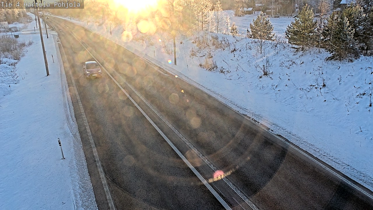 Weather Camera Image Road 4 Hartola, Pohjola, Hartola, Päijät-Häme