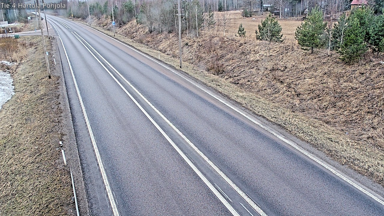 Weather Camera Image Road 4 Hartola, Pohjola, Hartola, Päijät-Häme