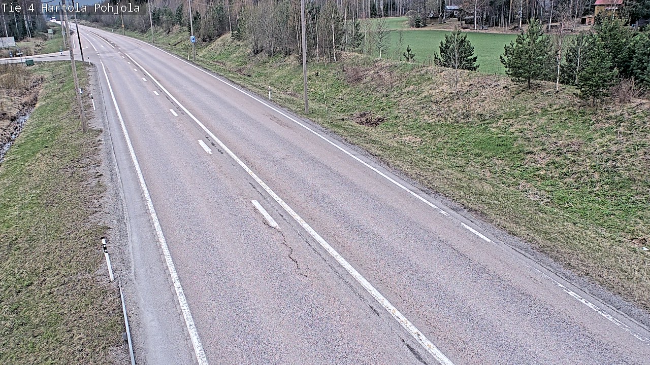 Weather Camera Image Road 4 Hartola, Pohjola, Hartola, Päijät-Häme