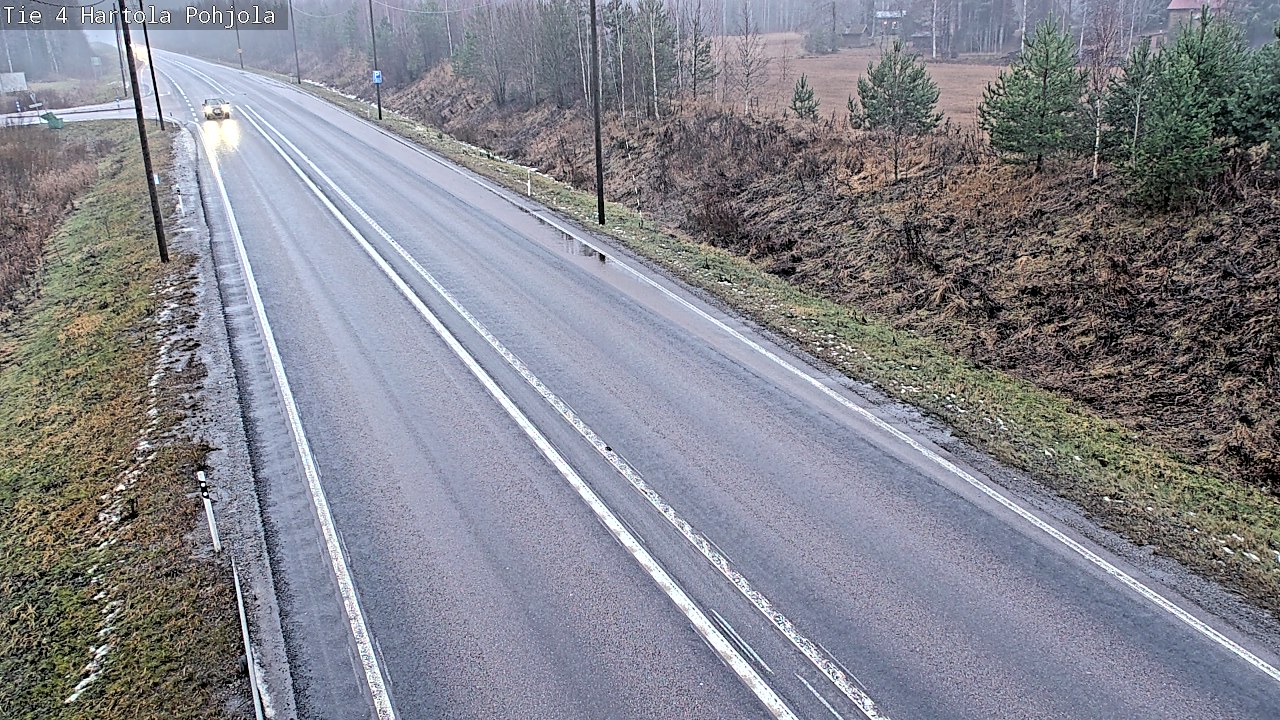 Weather Camera Image Road 4 Hartola, Pohjola, Hartola, Päijät-Häme
