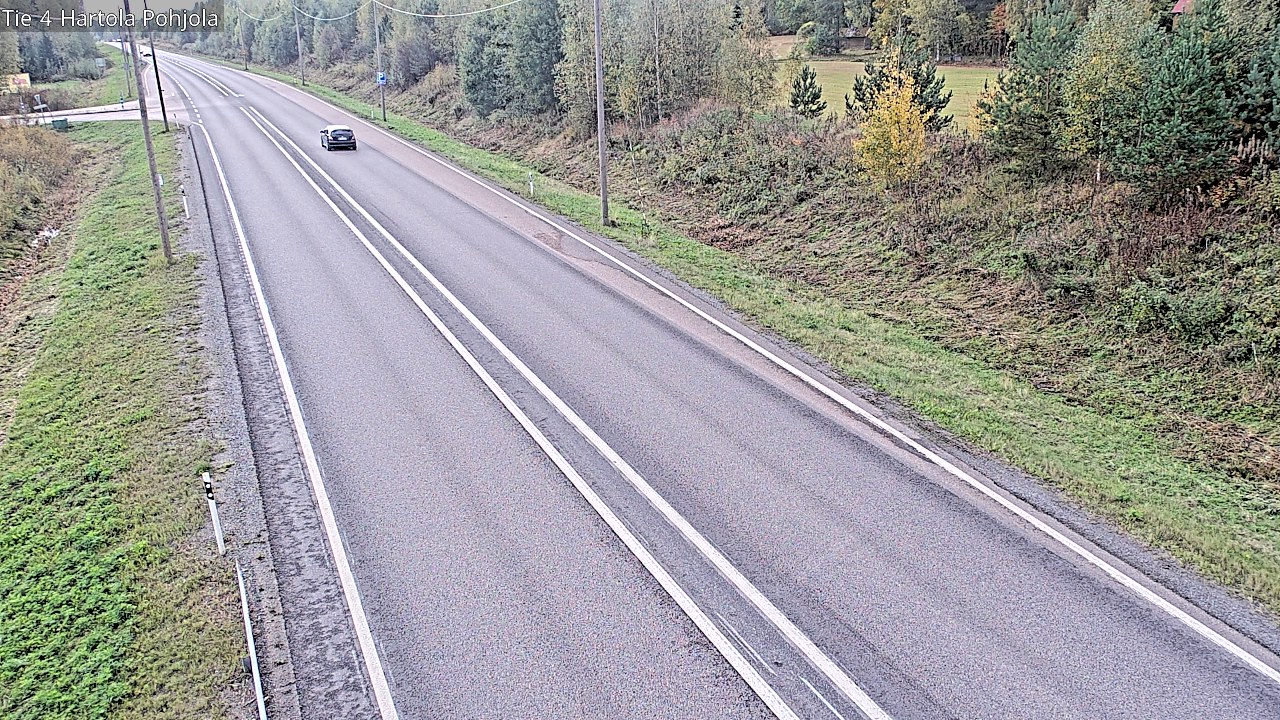 Weather Camera Image Road 4 Hartola, Pohjola, Hartola, Päijät-Häme