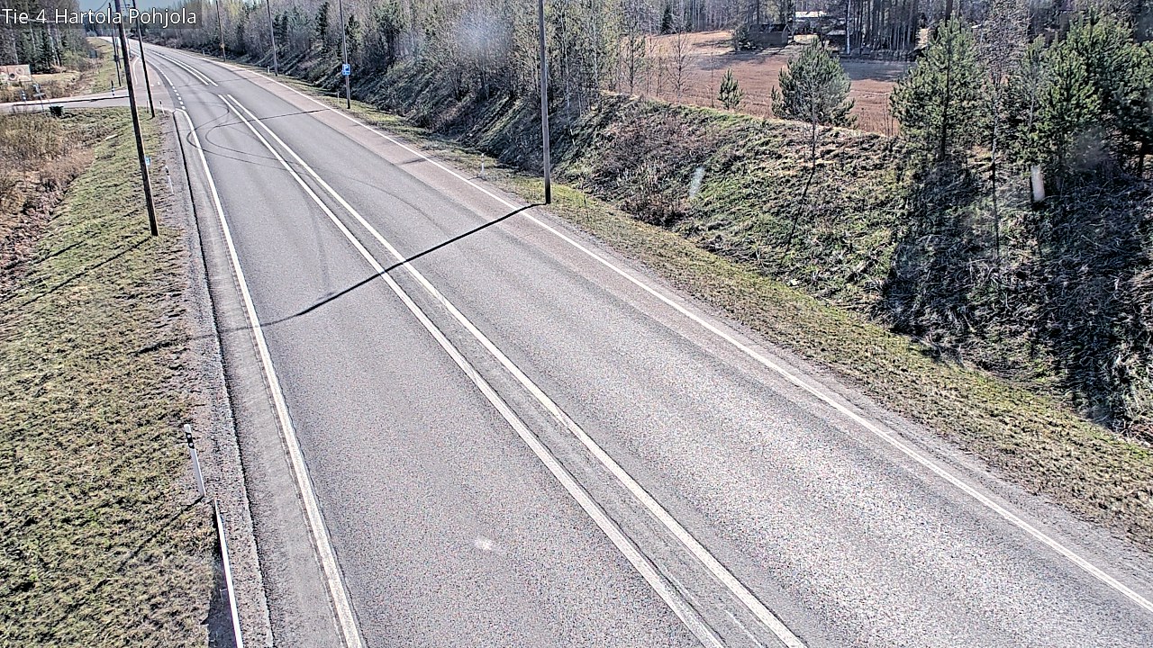 Weather Camera Image Road 4 Hartola, Pohjola, Hartola, Päijät-Häme