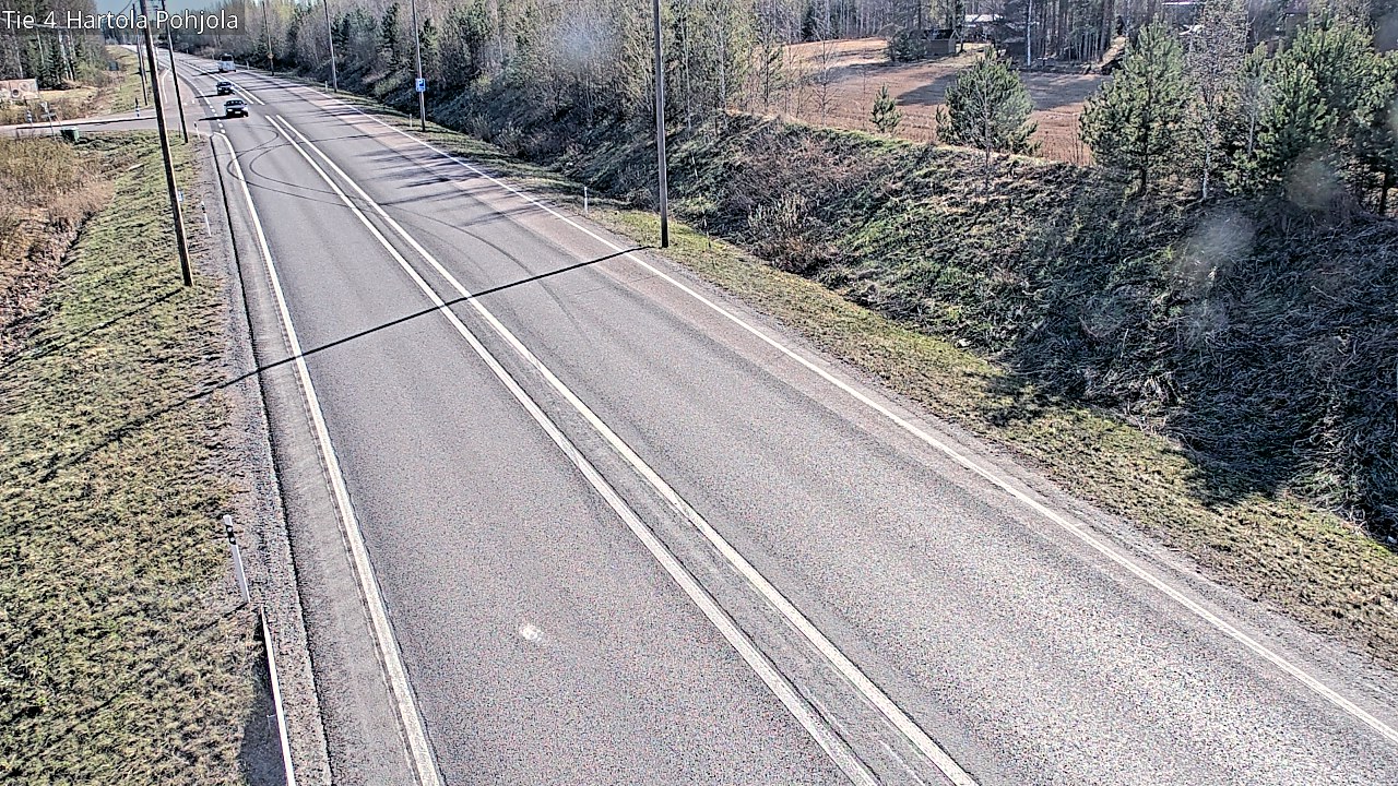 Weather Camera Image Road 4 Hartola, Pohjola, Hartola, Päijät-Häme
