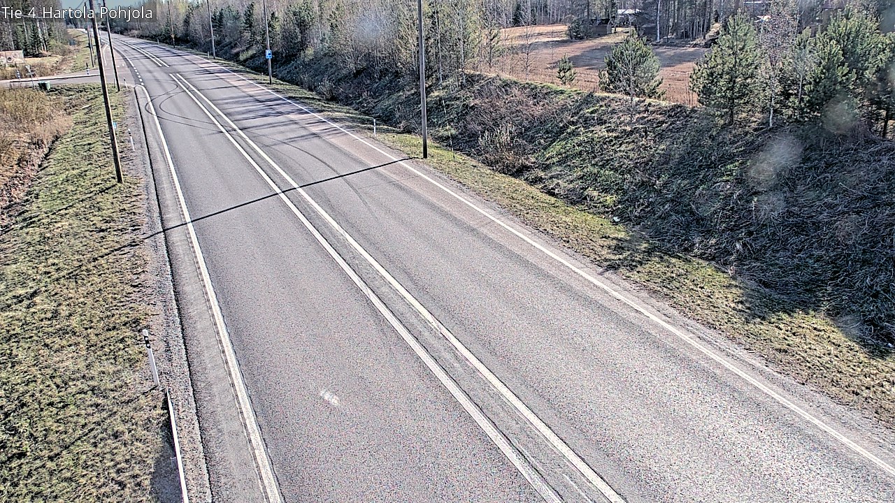 Weather Camera Image Road 4 Hartola, Pohjola, Hartola, Päijät-Häme