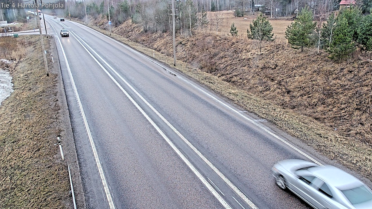Weather Camera Image Road 4 Hartola, Pohjola, Hartola, Päijät-Häme