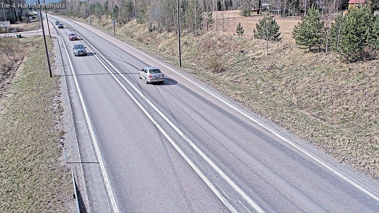 Weather Camera Image Road 4 Hartola, Pohjola, Hartola, Päijät-Häme