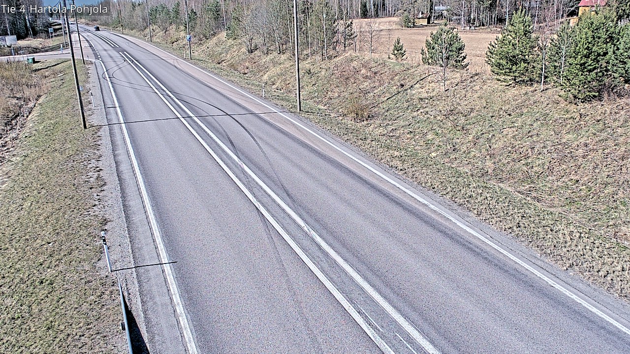 Weather Camera Image Road 4 Hartola, Pohjola, Hartola, Päijät-Häme