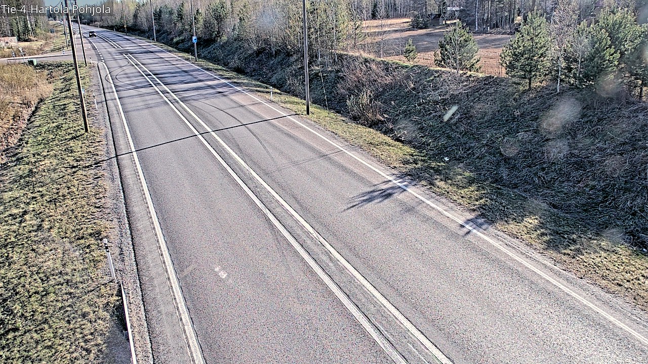 Weather Camera Image Road 4 Hartola, Pohjola, Hartola, Päijät-Häme