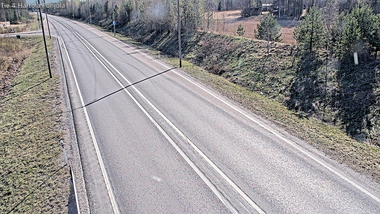 Weather Camera Image Road 4 Hartola, Pohjola, Hartola, Päijät-Häme