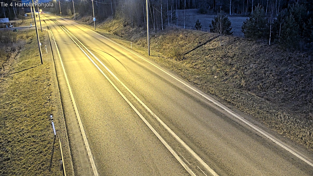 Weather Camera Image Road 4 Hartola, Pohjola, Hartola, Päijät-Häme