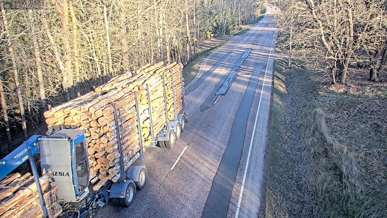 Weather Camera Image Väg 12 Nastola, Arola, Lahti, Päijät-Häme