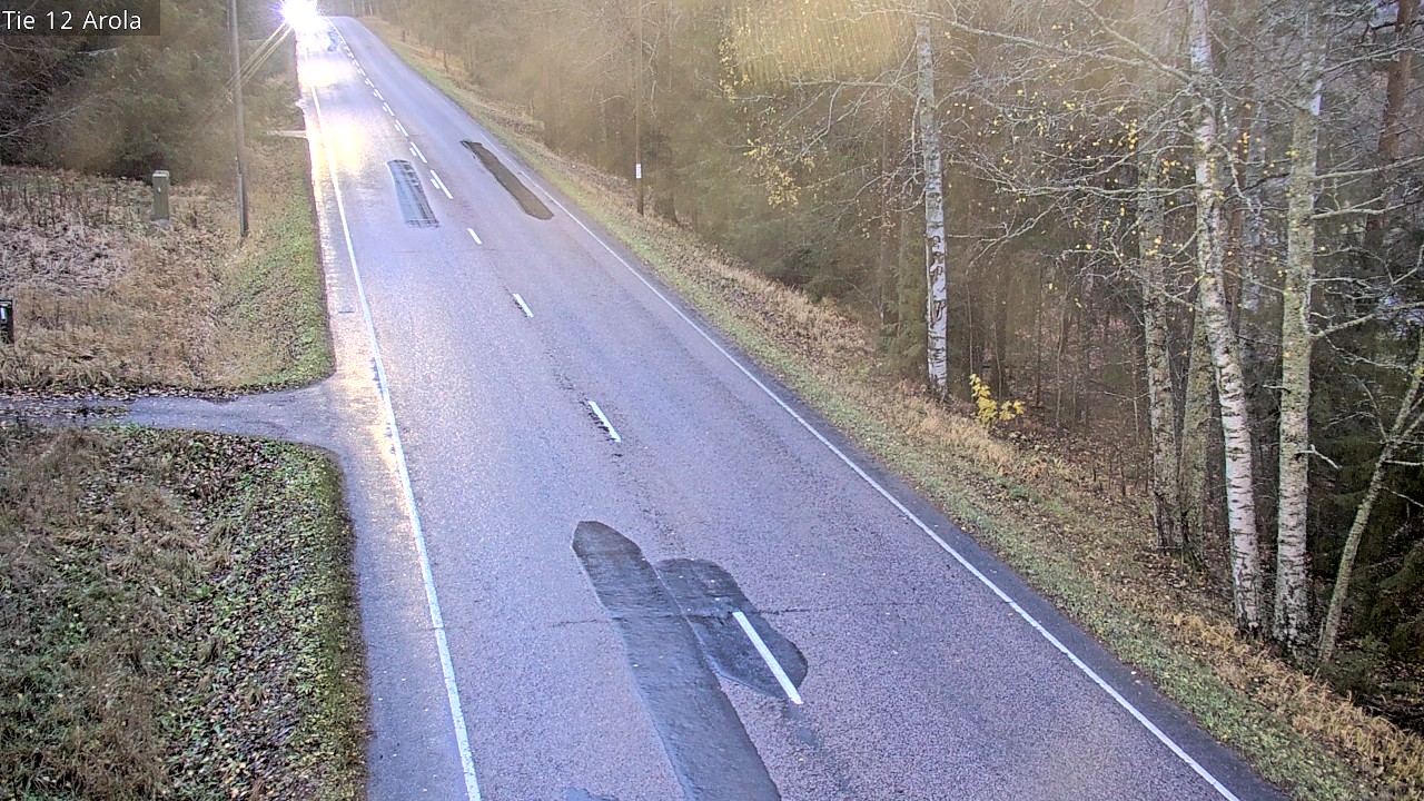 Weather Camera Image Väg 12 Nastola, Arola, Lahti, Päijät-Häme