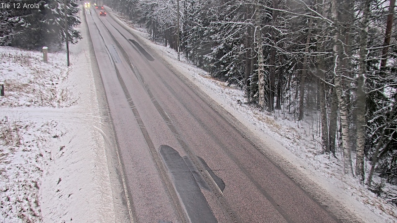 Weather Camera Image Väg 12 Nastola, Arola, Lahti, Päijät-Häme