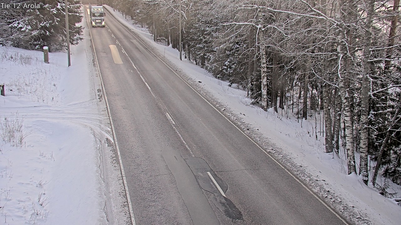 Weather Camera Image Väg 12 Nastola, Arola, Lahti, Päijät-Häme