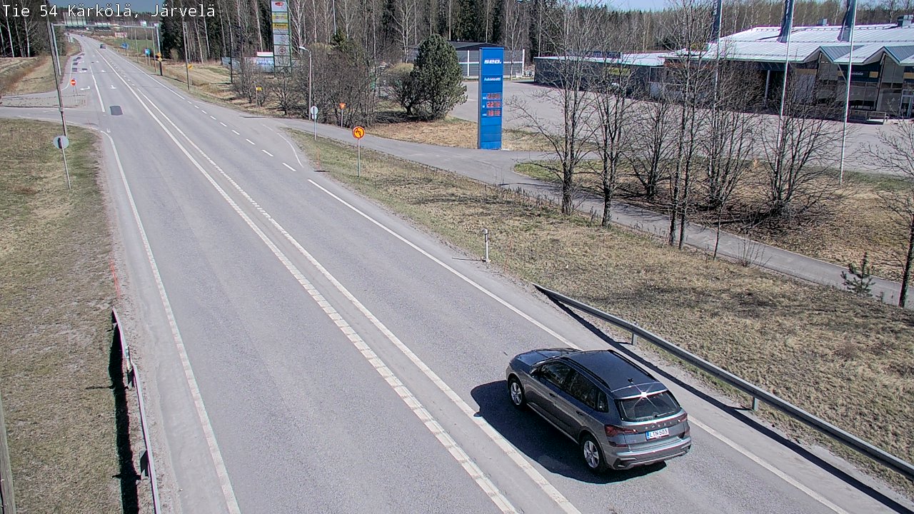 Weather Camera Image Väg 54 Kärkölä, Järvelä, Kärkölä, Päijät-Häme
