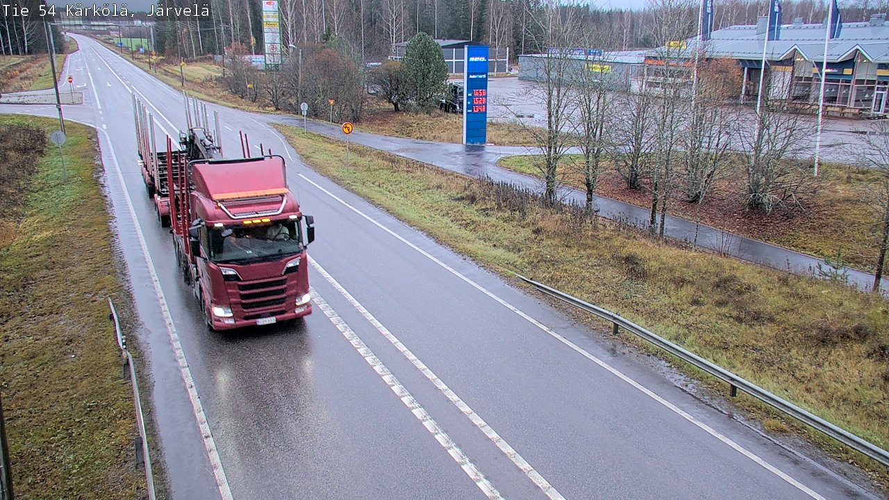 Weather Camera Image Väg 54 Kärkölä, Järvelä, Kärkölä, Päijät-Häme