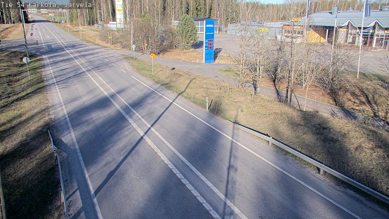 Weather Camera Image Väg 54 Kärkölä, Järvelä, Kärkölä, Päijät-Häme