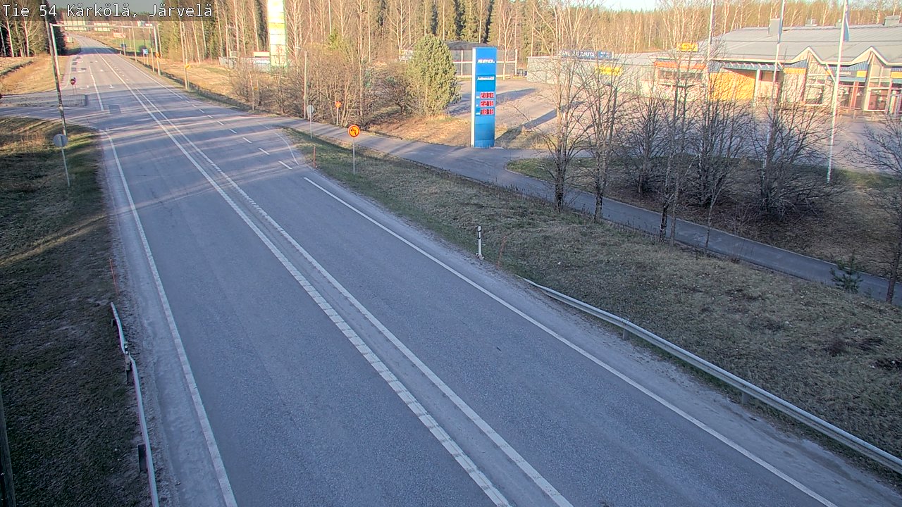 Weather Camera Image Väg 54 Kärkölä, Järvelä, Kärkölä, Päijät-Häme