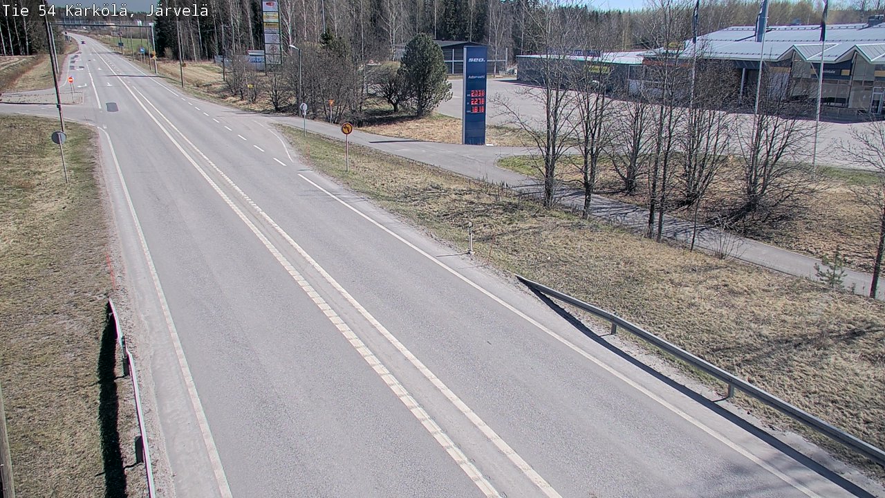 Weather Camera Image Väg 54 Kärkölä, Järvelä, Kärkölä, Päijät-Häme