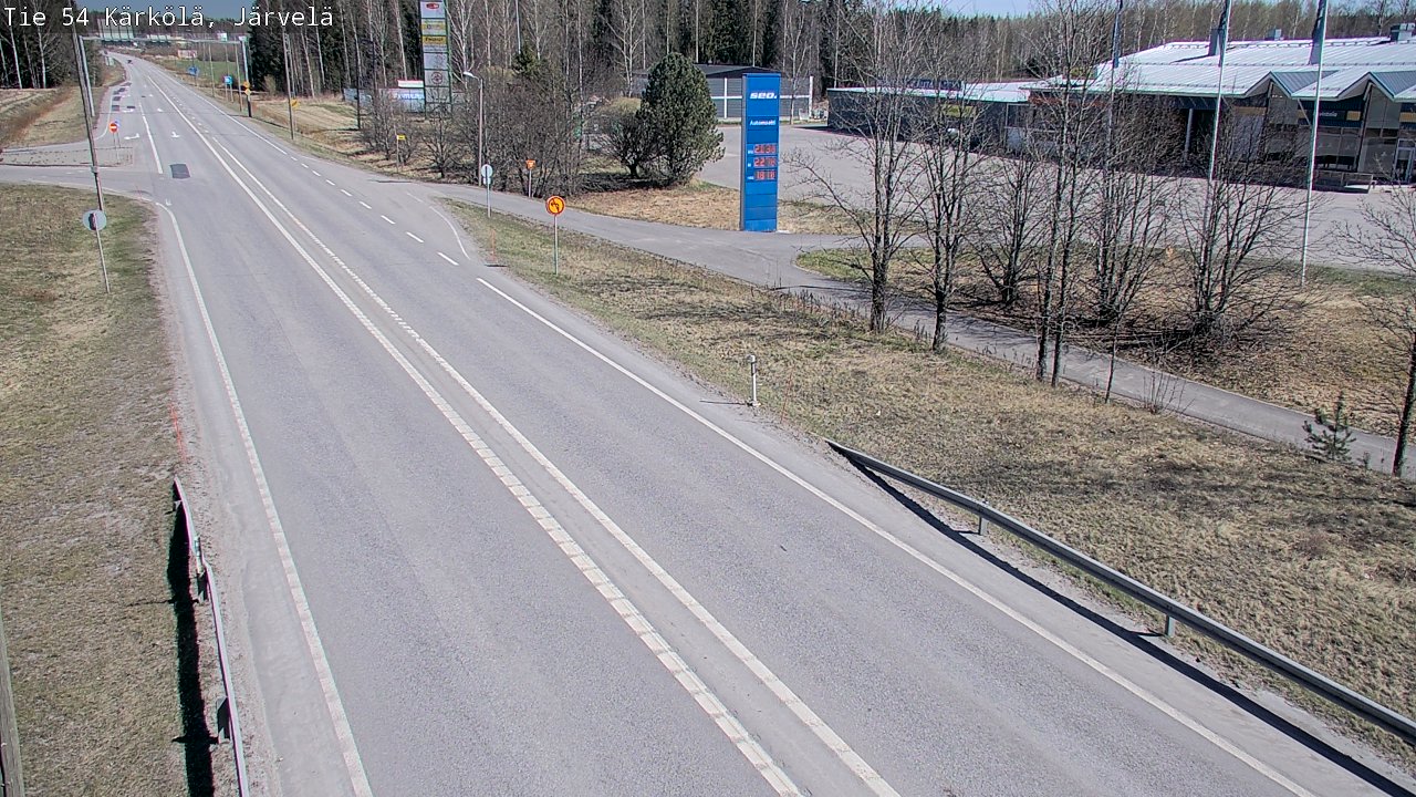 Weather Camera Image Väg 54 Kärkölä, Järvelä, Kärkölä, Päijät-Häme
