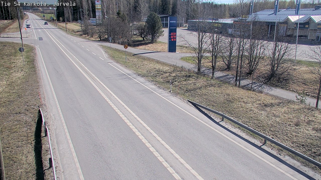 Weather Camera Image Väg 54 Kärkölä, Järvelä, Kärkölä, Päijät-Häme