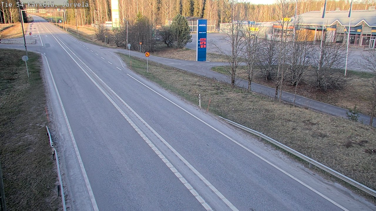 Weather Camera Image Väg 54 Kärkölä, Järvelä, Kärkölä, Päijät-Häme