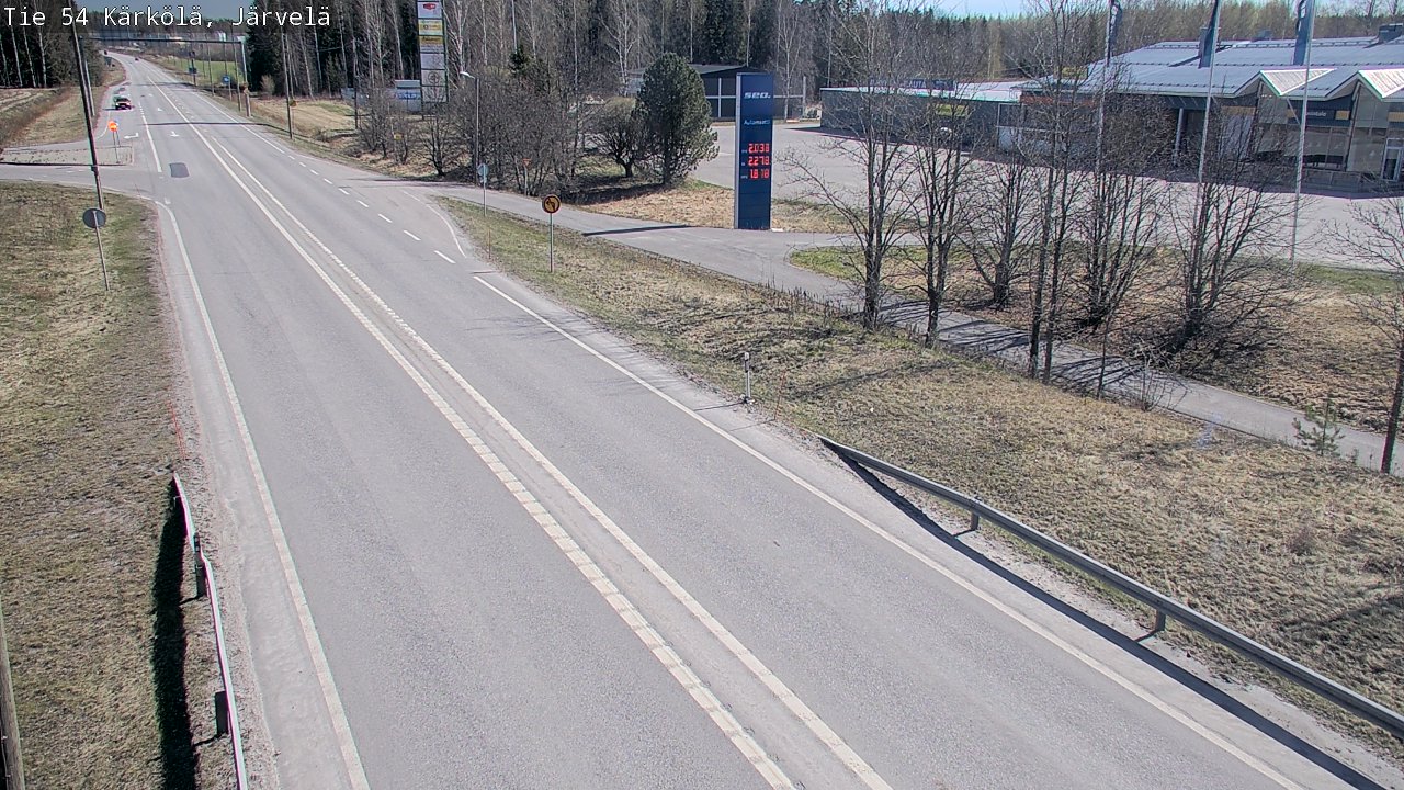 Weather Camera Image Väg 54 Kärkölä, Järvelä, Kärkölä, Päijät-Häme
