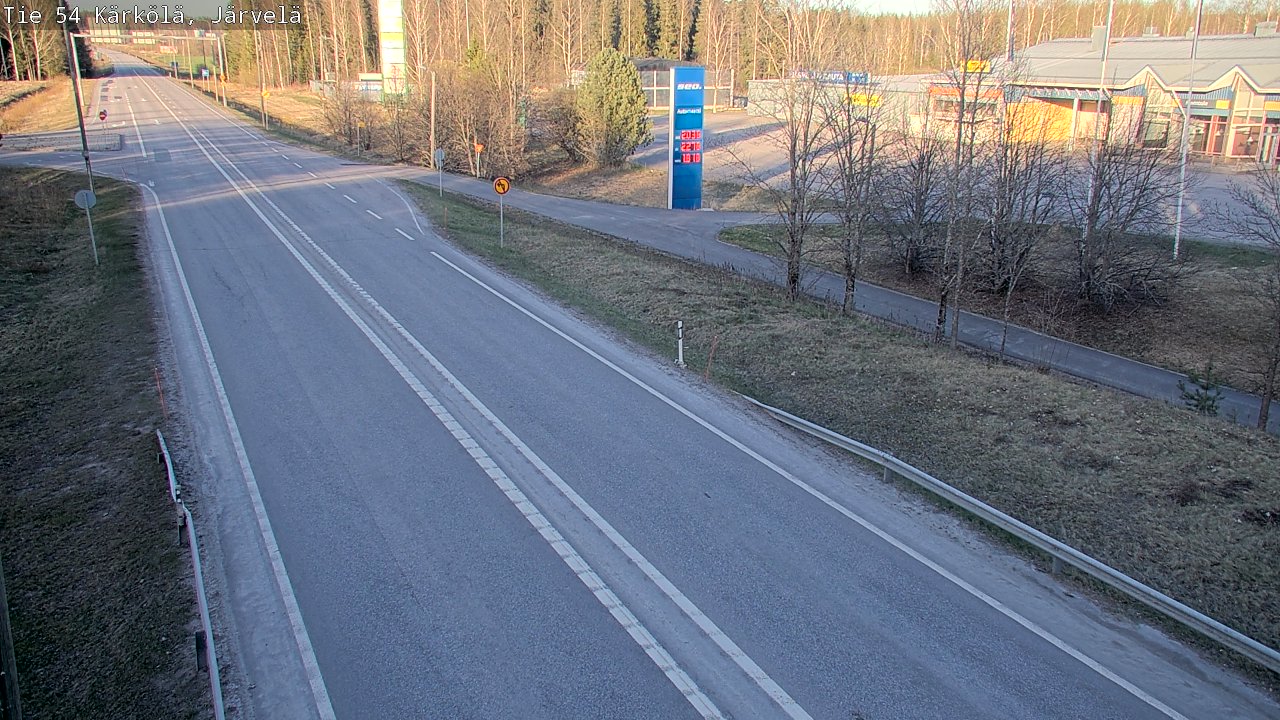 Weather Camera Image Väg 54 Kärkölä, Järvelä, Kärkölä, Päijät-Häme