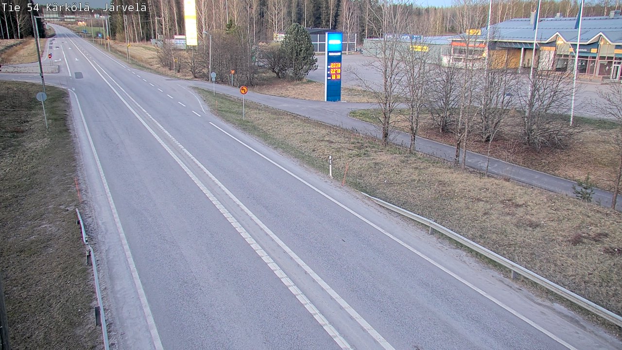 Weather Camera Image Väg 54 Kärkölä, Järvelä, Kärkölä, Päijät-Häme