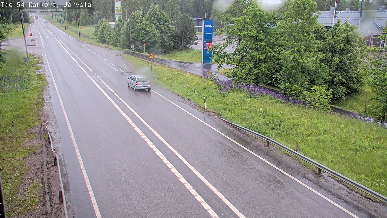 Weather Camera Image Väg 54 Kärkölä, Järvelä, Kärkölä, Päijät-Häme