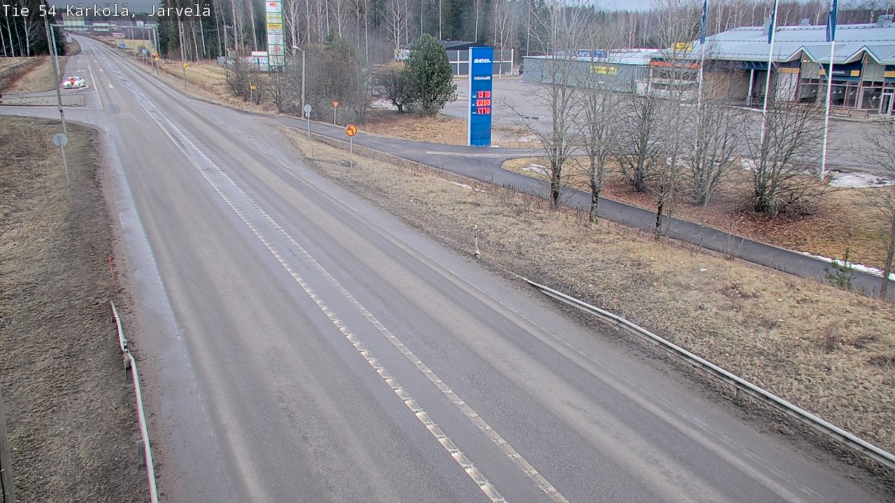 Weather Camera Image Väg 54 Kärkölä, Järvelä, Kärkölä, Päijät-Häme