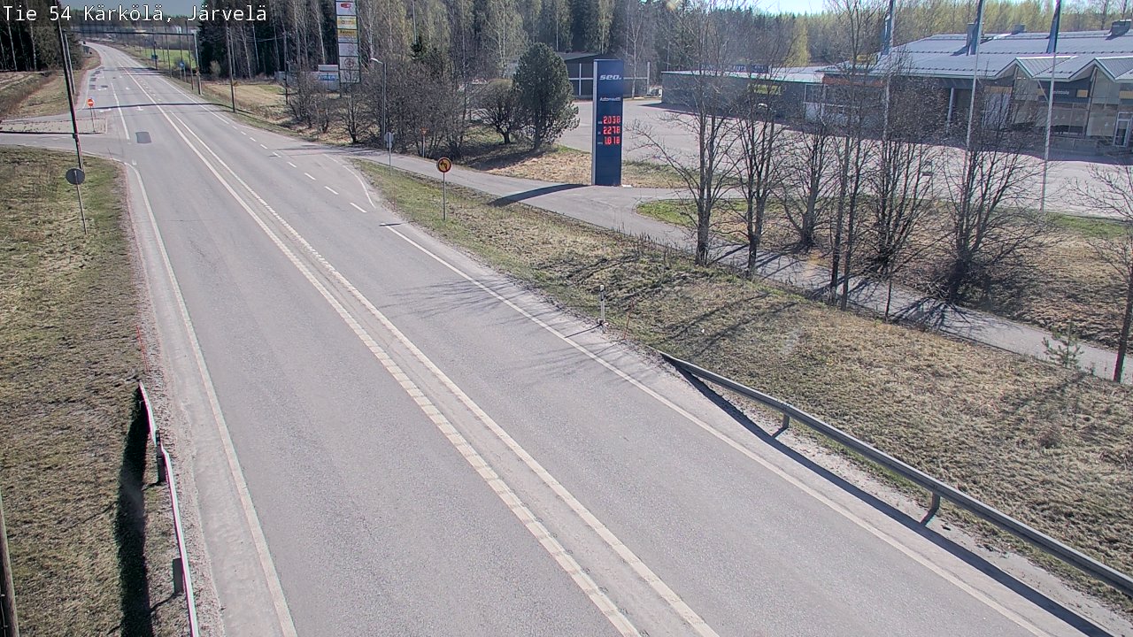 Weather Camera Image Road 54 Kärkölä, Järvelä, Kärkölä, Päijät-Häme
