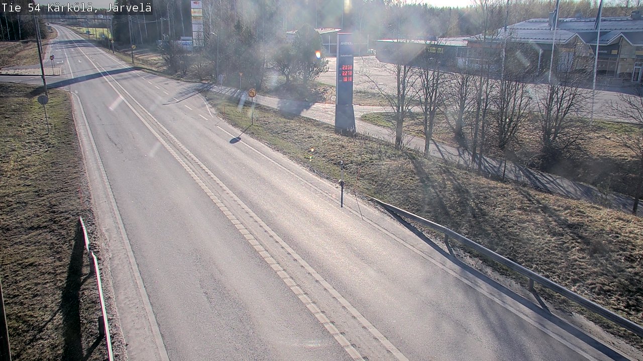 Weather Camera Image Väg 54 Kärkölä, Järvelä, Kärkölä, Päijät-Häme