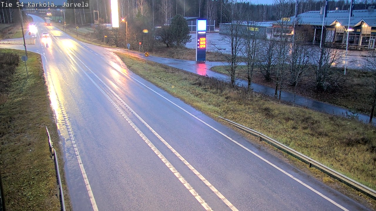 Weather Camera Image Väg 54 Kärkölä, Järvelä, Kärkölä, Päijät-Häme