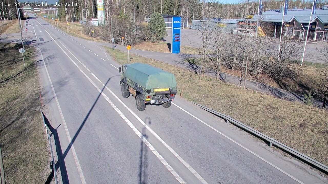 Weather Camera Image Väg 54 Kärkölä, Järvelä, Kärkölä, Päijät-Häme