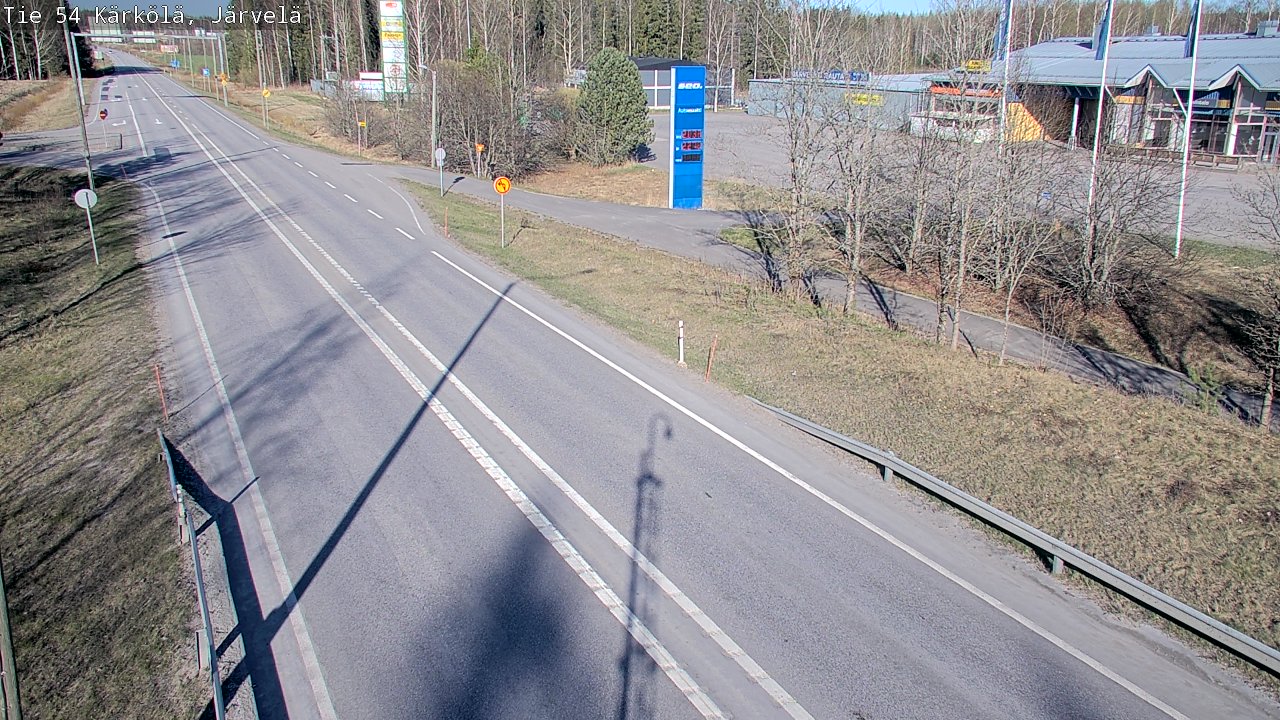 Weather Camera Image Väg 54 Kärkölä, Järvelä, Kärkölä, Päijät-Häme