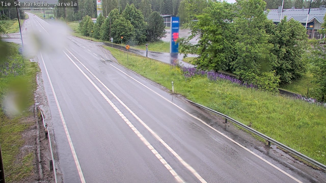 Weather Camera Image Väg 54 Kärkölä, Järvelä, Kärkölä, Päijät-Häme