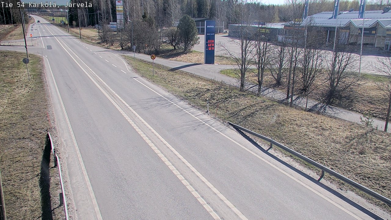 Weather Camera Image Väg 54 Kärkölä, Järvelä, Kärkölä, Päijät-Häme