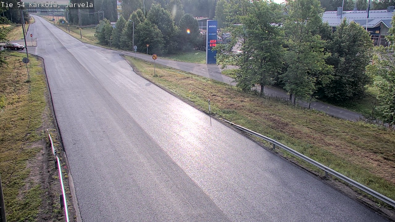 Weather Camera Image Väg 54 Kärkölä, Järvelä, Kärkölä, Päijät-Häme