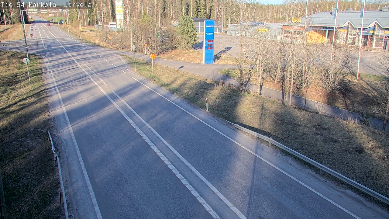Weather Camera Image Väg 54 Kärkölä, Järvelä, Kärkölä, Päijät-Häme