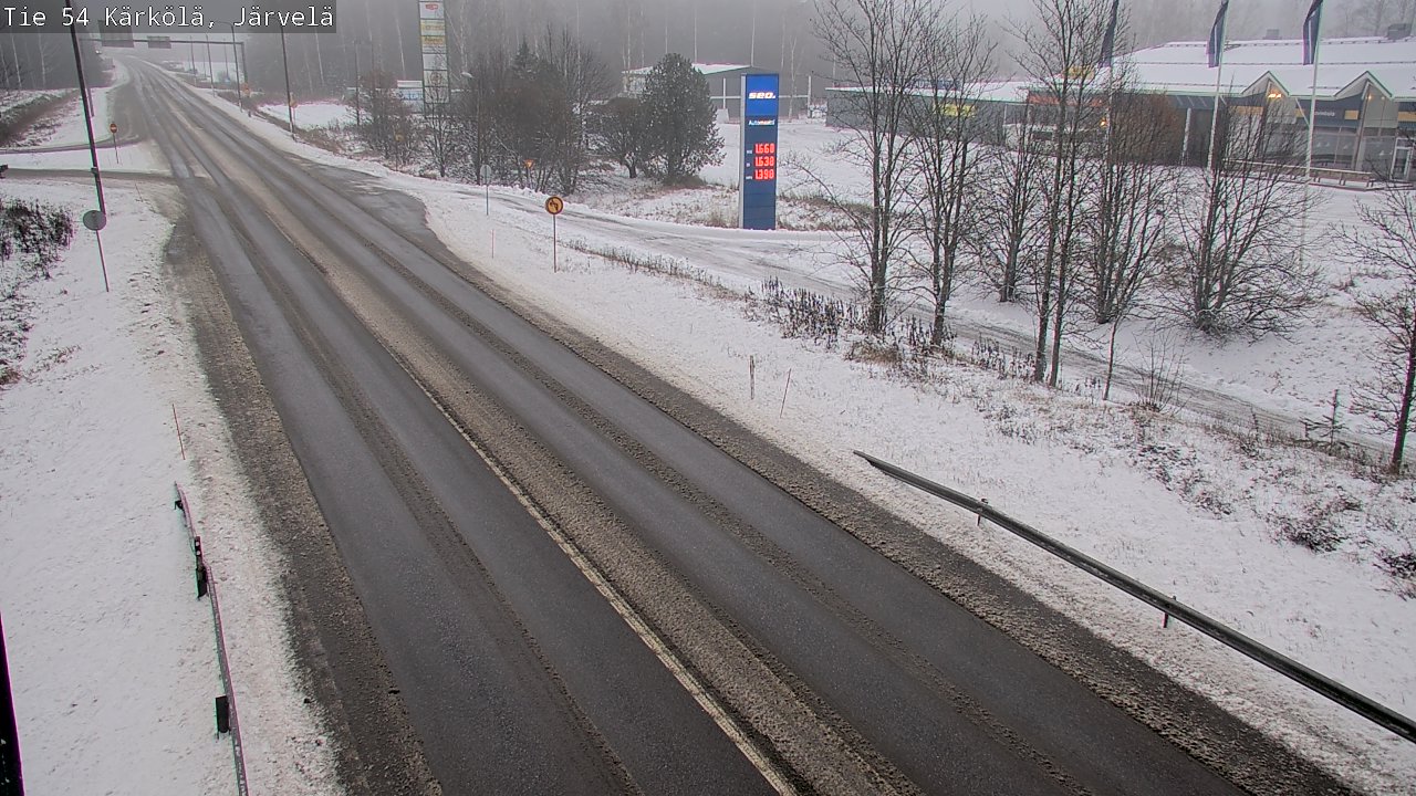Weather Camera Image Väg 54 Kärkölä, Järvelä, Kärkölä, Päijät-Häme