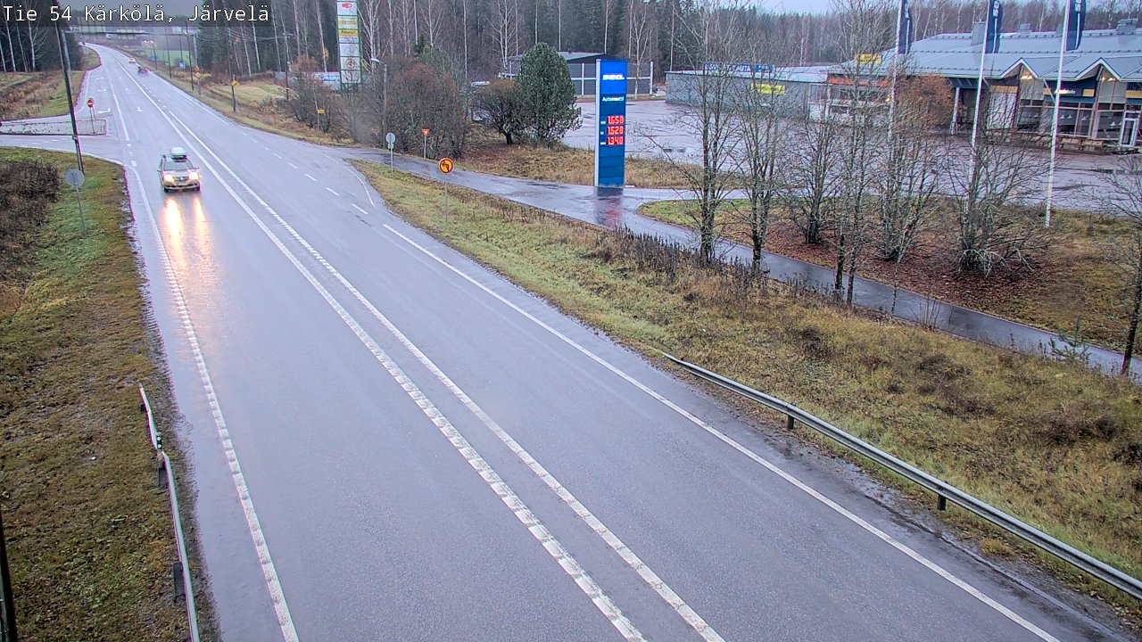 Weather Camera Image Väg 54 Kärkölä, Järvelä, Kärkölä, Päijät-Häme