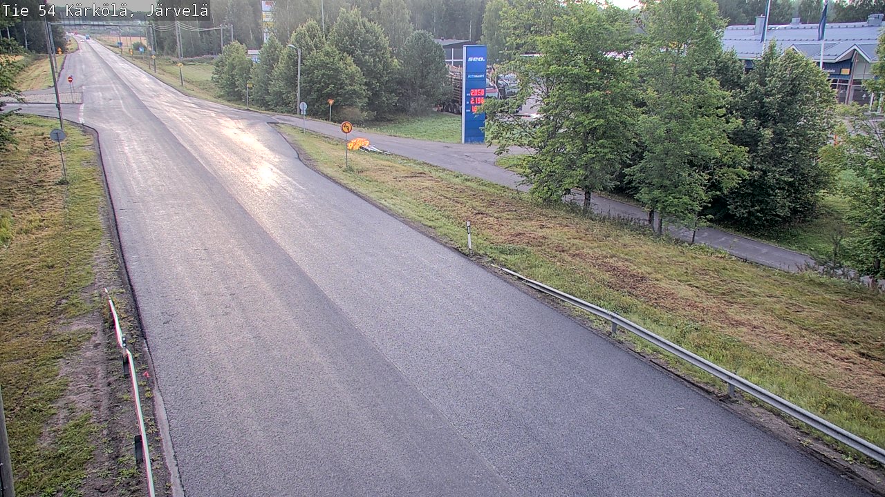 Weather Camera Image Road 54 Kärkölä, Järvelä, Kärkölä, Päijät-Häme