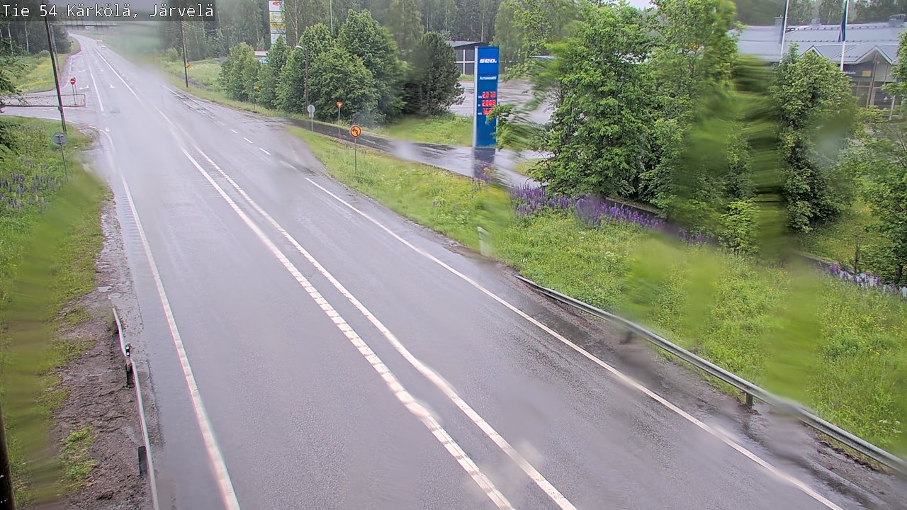 Weather Camera Image Väg 54 Kärkölä, Järvelä, Kärkölä, Päijät-Häme