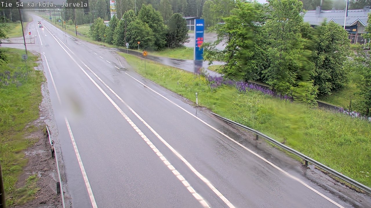 Weather Camera Image Väg 54 Kärkölä, Järvelä, Kärkölä, Päijät-Häme
