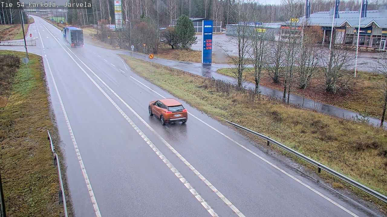 Weather Camera Image Väg 54 Kärkölä, Järvelä, Kärkölä, Päijät-Häme